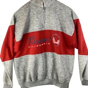 San Francisco California Pullover Sweatshirt Golden Gate Bridge Top 44' Chest